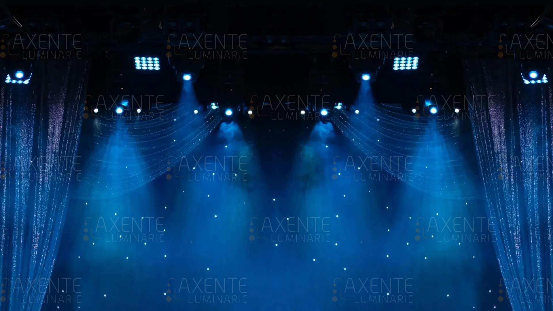 Decorazioni luminose per palchi teatri e concerti