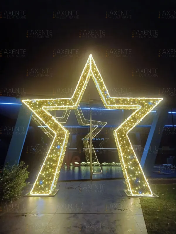 Stella luminaria gigante decorazione natalizia