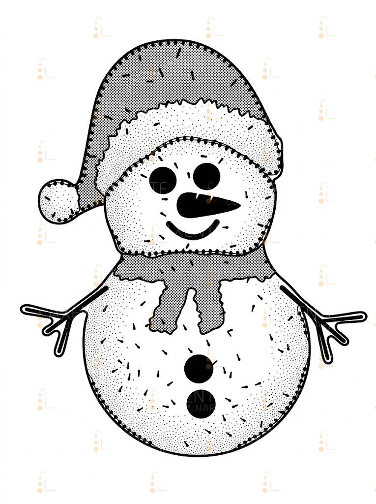 Pupazzo di neve 2D - Tecnica 1