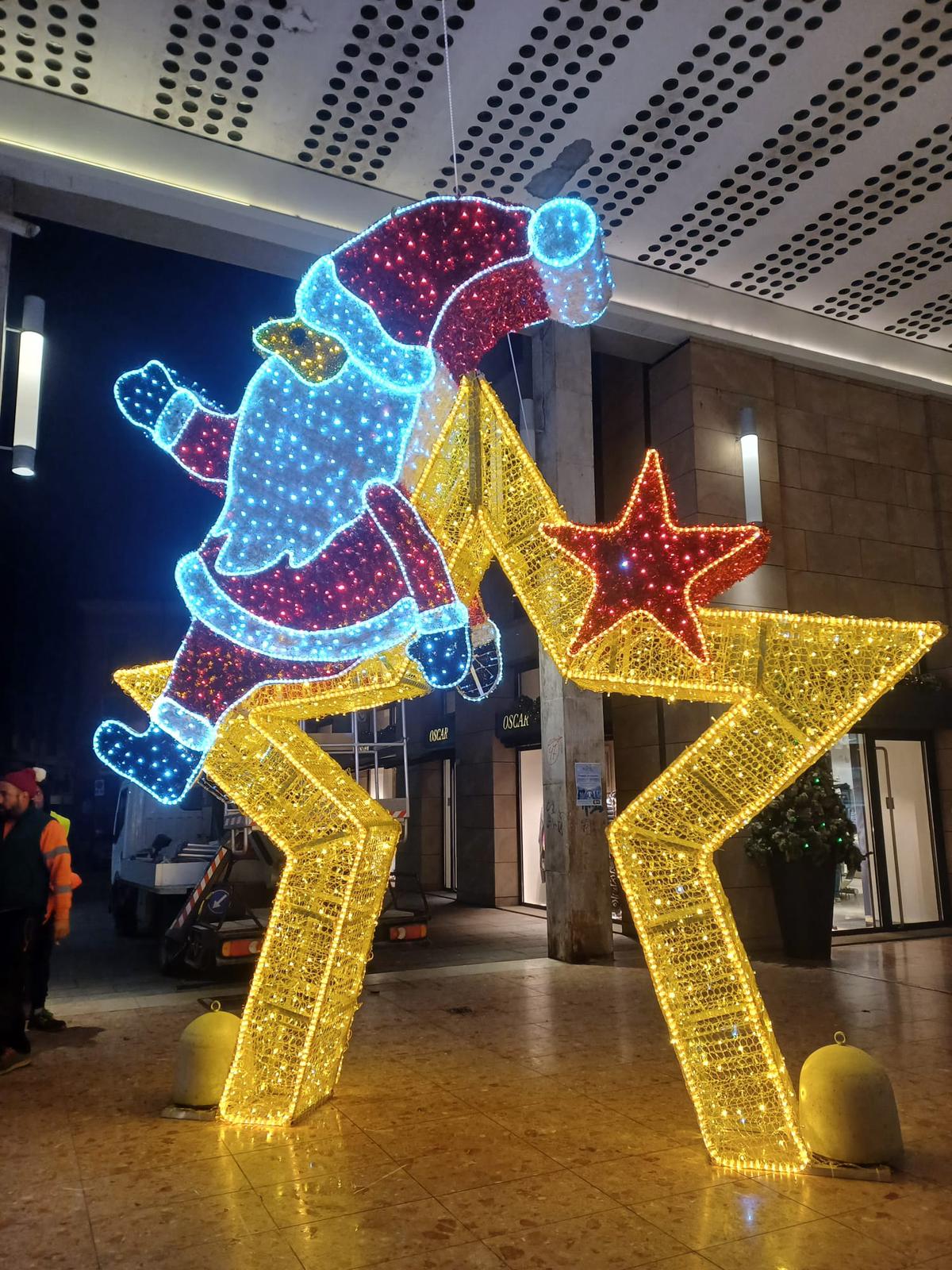 Babbo natale su stella