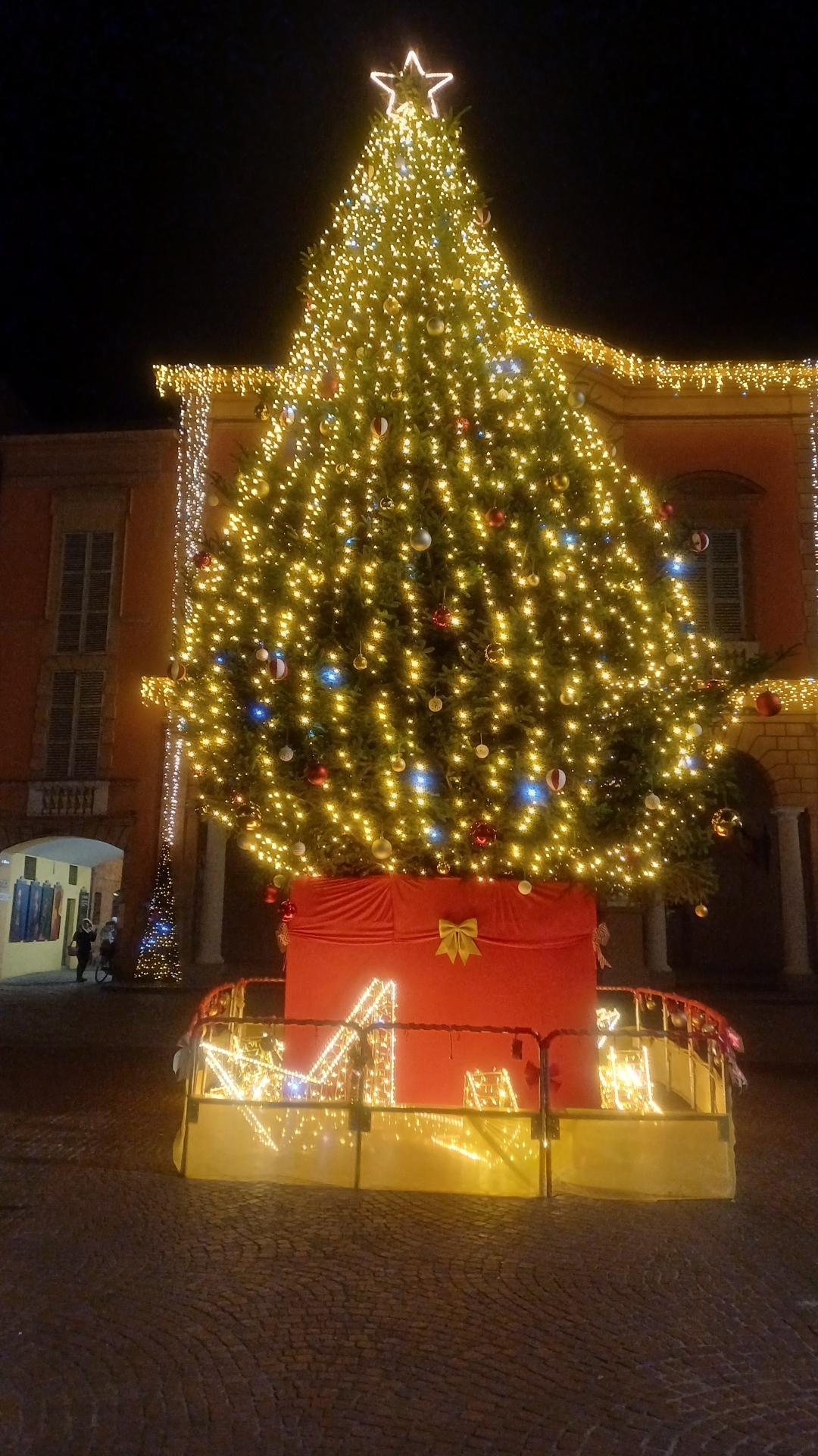 Illuminazione alberi con stringhe LED